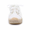 Picture of TONIVIS Women's Espadrille Lace-up Sneakers - Breathable for Casual Comfort Outdoor Flat Shoes (White, Numeric_11) - Size: 11