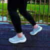 Picture of JENN ARDOR Women's Slip-on Fashion Sneakers Tennis Shoes Women Casual Lace Up Lightweight Comfortable Grey Running Walking Gym Shoes - Size: 9.5