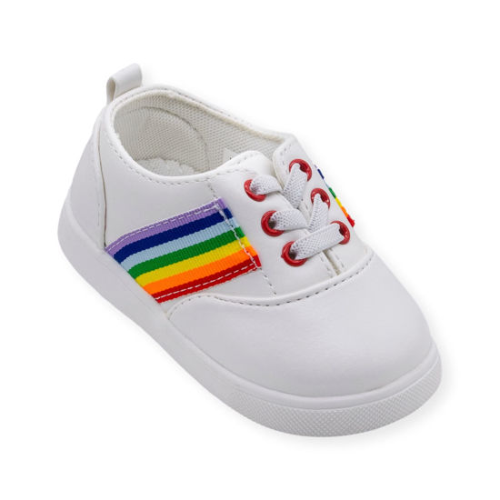 Picture of Wee Squeak Toddler Squeaky Tennis Shoes Rainbow Size 8 - Size: 8 Toddler