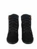 Picture of TZ 56 Womens High Top Sneakers Fashion Classic Lace Up Comfortable Wedge Walking Shoes (Black, 11) - Size: 11
