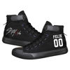 Picture of KPOP Stray Kids Merch Shoes Sneakers Bang Chan Lee Know ChangBin Han I.N Felix HyunJin Seungmin Hiphop High-Top Canvas Shoes - Size: 7.5 US Women
