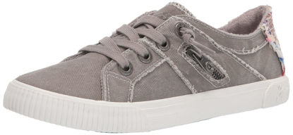 Picture of Blowfish Malibu Women's Zs-7296747 Fashion Sneakers, Wolf Grey Smoked Oz Canvas, 9.5 - Size: 9.5