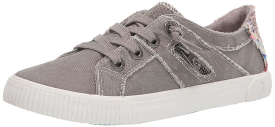 Picture of Blowfish Malibu Women's Zs-7296747 Fashion Sneakers, Wolf Grey Smoked Oz Canvas, 9.5 - Size: 9.5