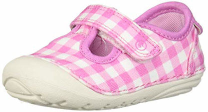 Picture of Stride Rite Girls Soft Motion Hanna T-Strap Sneaker, Pink Gingham, 3.5 W US Big Kid - Size: 3.5 Wide Big Kid