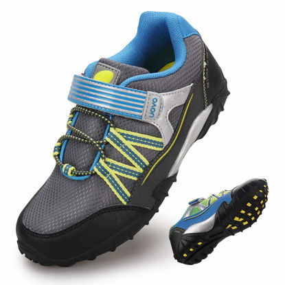 Picture of UOVO Boys Shoes Boys Sneakers Boys Tennis Running Shoes Waterproof Hiking Shoes Kids Athletic Outdoor Sneakers Slip Resistant(Little/Big Boys) (Gray, 11) - Size: 11 Little Kid