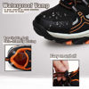 Picture of UOVO Boys Shoes Boys Sneakers Boys Tennis Running Shoes Waterproof Hiking Shoes Kids Athletic Outdoor Sneakers Slip Resistant(Little/Big Boys) Black/Orange 5 Big Kid - Size: 5 Big Kid