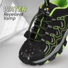 Picture of Eggseed Boys Shoes Boys Sneakers Light Weight Outdoor Shoes Non-Slip Boys Water Resistant Hiking Shoes Rubber Children Casual Shoes Breathable FitnessBig Kids Shoes Size 4.5 Black Green - Size: 4.5 Big Kid