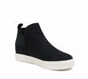 Picture of Soda Style Diana ~ Slip On Hidden Wedge Ankle Boot Fashion Sneaker with Elastic Gore Insets (Black, Numeric_6) - Size: 6