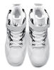 Picture of KUXIE Shoes Men's High Top Fashion Sneakers Outdoor Casual Sports Shoes Training Leather Shoes Mens Flats (M729-white-black, 8.5, Numeric_8_Point_5) - Size: 8.5