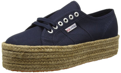 Picture of Superga Womens 2790 Cotropew Blue Premium Canvas Trainers 9.5 US - Size: 9.5 Women/8 Men