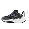Picture of New Balance Kid's Rave Run V2 Hook and Loop Running Shoe, Black/White, 3 Wide Infant - Size: 3 Wide Infant