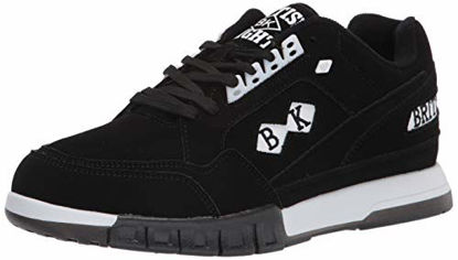 Picture of British Knights mens Metros Classic Low Top Fashion Sneaker, Black/White/Black Ice, 9 US - Size: 9