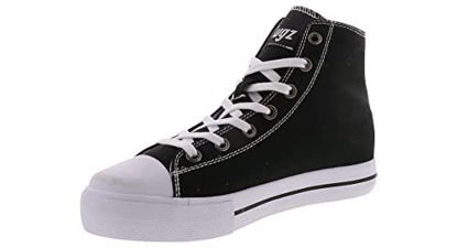 Picture of Lugz Women's Stagger Hi Fashion Sneaker, Black/White, 7.5 - Size: 7.5
