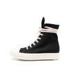 Picture of AmoreParis High Top Leather Sneakers for Women Platform Canvas Trainers Lace Up Comfort Walking Shoes in Black Canvas Size 5 - Size: 5