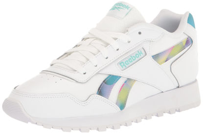 Picture of Reebok Unisex Glide Sneaker, Radiant Aqua/White, 4 US Men - Size: 5.5 Women/4 Men