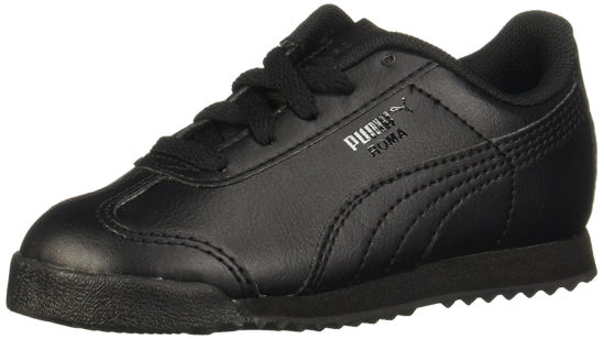 Picture of PUMA Roma Basic Kids Sneaker (Toddler/Little Kid/Big Kid) , Black/Black, 6 M US Toddler - Size: 6 Toddler