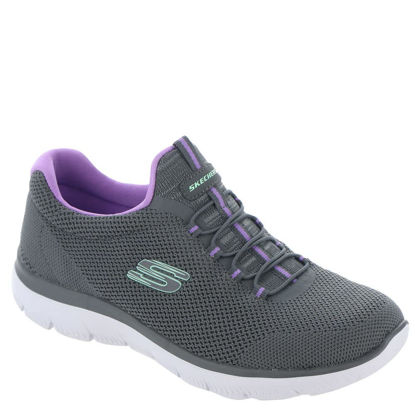Picture of Skechers Women's Athleisure Sneaker, Charcoal/Lavendar, 9.5 - Size: 9.5