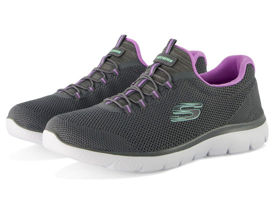 Picture of Skechers Sport SummitsCool Classic Athletic Sneaker Womens Sneaker 7 CD US CharcoalLavenderMint - Size: 7 Wide