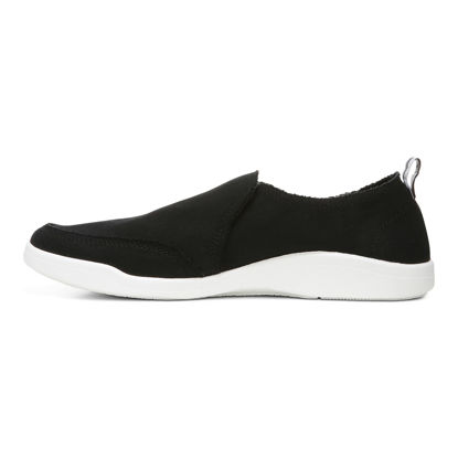 Picture of Vionic MALIBU0015W Malibu Black Canvas 5 W - Size: 5 W