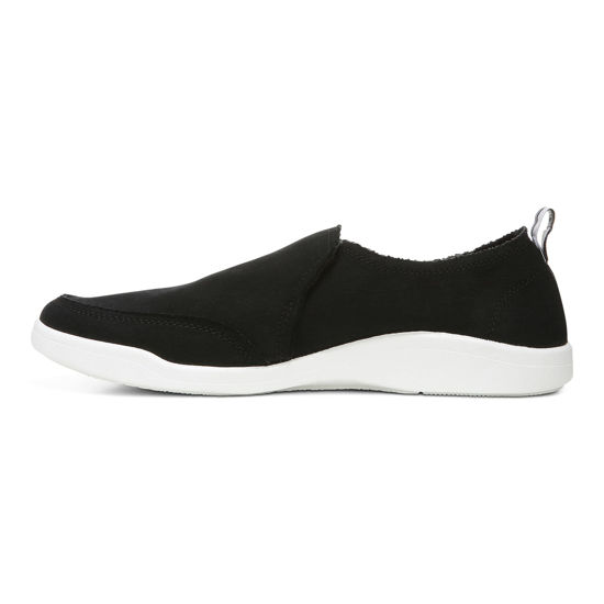 Picture of Vionic MALIBU0015W Malibu Black Canvas 5 W - Size: 5 W