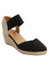 Picture of Comfortview Women's Wide Width The Abra Espadrille - 10 1/2 W, Black - Size: 10.5 Wide