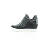 Picture of DKNY Women's High-Top Sneakers - Slip-On Shoes with Hidden Wedges, Black Logo Cosmos, 7.5 - Size: 7.5