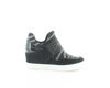 Picture of DKNY Women's High-Top Sneakers - Slip-On Shoes with Hidden Wedges, Black Logo Cosmos, 7.5 - Size: 7.5
