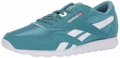 Picture of Reebok Men's Classic Nylon Sneaker, Mineral Mist/White, 4 - Size: 4