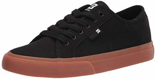 Picture of DC Men's Manual Low Top Vegan Friendly Casual Skate Shoe, Black/Gum, 4.5 - Size: 4.5