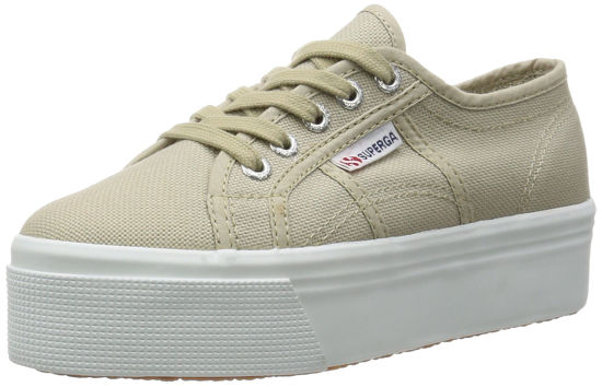Picture of Superga Acotw Linea Up and Down, Women’s Low-Top Trainers, Grey (Taupe), 2.5 UK (35 EU) - Size: 5.5 us