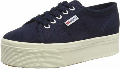 Picture of Superga Women's 2790acotw Linea Up and Down Sneaker, Blue (933 Navy), 5.5 - Size: 5.5