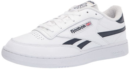 Picture of Reebok Men's Club C Revenge Sneaker, White/Vector Navy, 12 - Size: 12