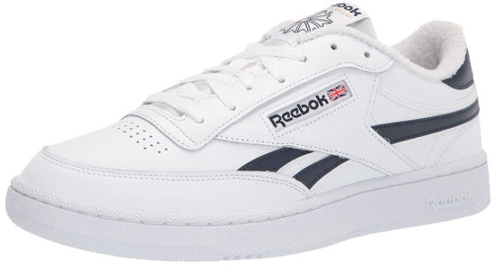 Picture of Reebok Men's Club C Revenge Sneaker, White/Vector Navy, 12 - Size: 12