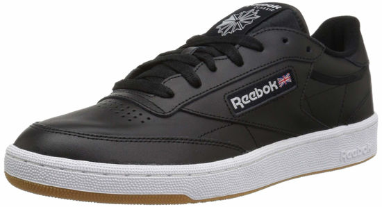 Picture of Reebok Men's Club C Sneaker, Black/White Gum, 4.5 - Size: 4.5