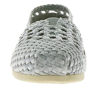 Picture of TOMS Womens Woven Classics Slip On Alpargata Flat Shoes, Silver Satin, US 5 - Size: 5