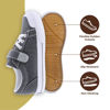 Picture of FOOTMATES Jordan Strap Canvas Flats Boys and Girls Shoes - Tennis Sneakers with Wide Toe Box, Custom-Fit Insoles, Vulcanized Outsoles - Gray, 7 Toddler (1-4 Years) - Size: 7 Toddler
