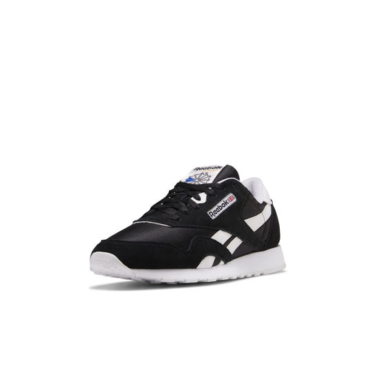 Picture of Reebok Men's Classic Nylon Sneaker, Black/White, 3 - Size: 3
