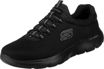 Picture of Skechers Men's Summits Slip On Trainers, Black Black Mesh Trim BBK, 8 - Size: 8