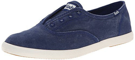 Picture of Keds Women's Chillax Washed Laceless Slip-On Sneaker,Navy,10 M US US - Size: 10