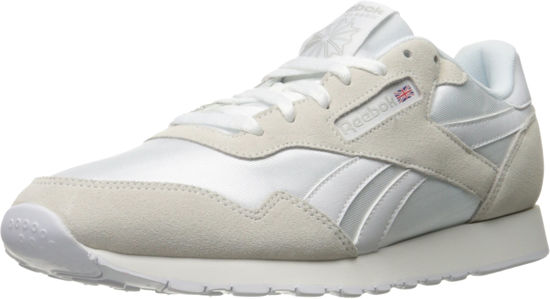 Picture of Reebok Men's Classic Nylon Walking Shoe, White/White/Steel, 7.5 - Size: 7.5