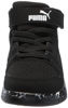 Picture of PUMA Rebound Layup Mid Hook and Loop Sneaker, Black Black, 12 US Unisex Little Kid - Size: 12 Little Kid