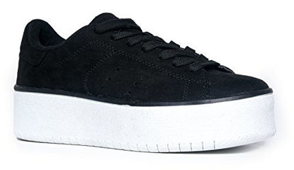 Picture of J. Adams Hero Platform Sneakers for Women - Casual Lace Up Fashion Tennis Shoes - Size: 7.5