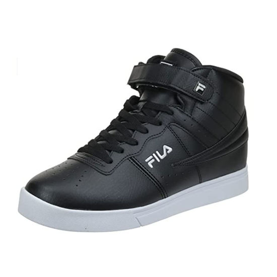 Picture of Fila Men's Everyday Sport Athletic Casual High-Top Vulc 13 MID Lace Up Sneaker Shoes, Black/Black/White, 9 - Size: 9