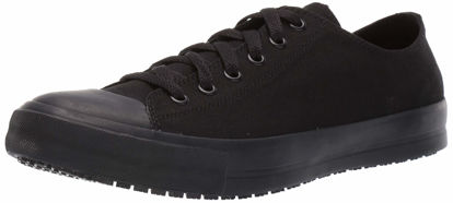 Picture of Shoes for Crews Delray Unisex Slip Resistant Work Sneaker, Men's Size 9, Women's Size 10.5 Black - Size: 10.5 Wide Women/9 Wide Men
