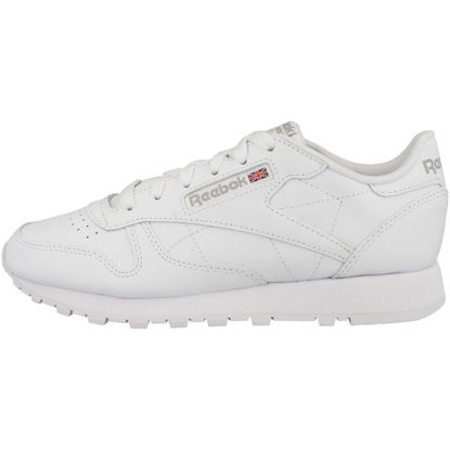 Picture of Reebok Women's Classic Leather Sneaker, Ftwr White Ftwr White Pure Grey 3, 6.5 US - Size: 6.5