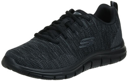Picture of Skechers Men's Track Front Runner Lace-up Sneaker Oxford, Black/Black, 9 - Size: 9