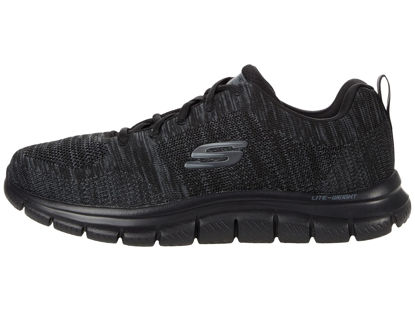 Picture of Skechers Men's Track Front Runner Lace-up Sneaker Oxford, Black/Black, 13 - Size: 13