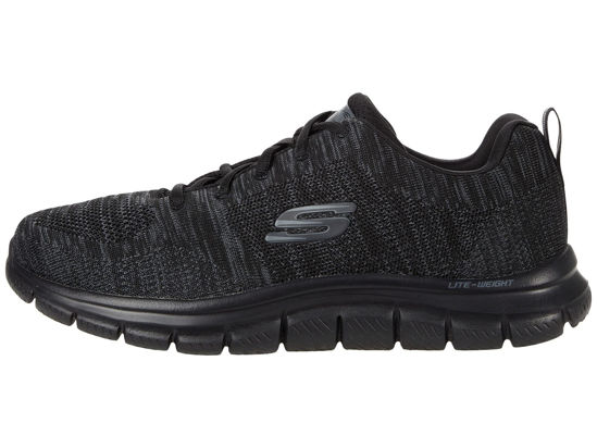Picture of Skechers Men's Track Front Runner Lace-up Sneaker Oxford, Black/Black, 13 - Size: 13