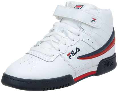 Picture of Fila Men's f-13v lea/syn Fashion Sneaker, White Navy Red, 8.5 M US - Size: 8.5