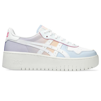 Picture of ASICS Women's Japan S PF Sportstyle Sneaker, 8.5, White/Arctic Blue - Size: 8.5
